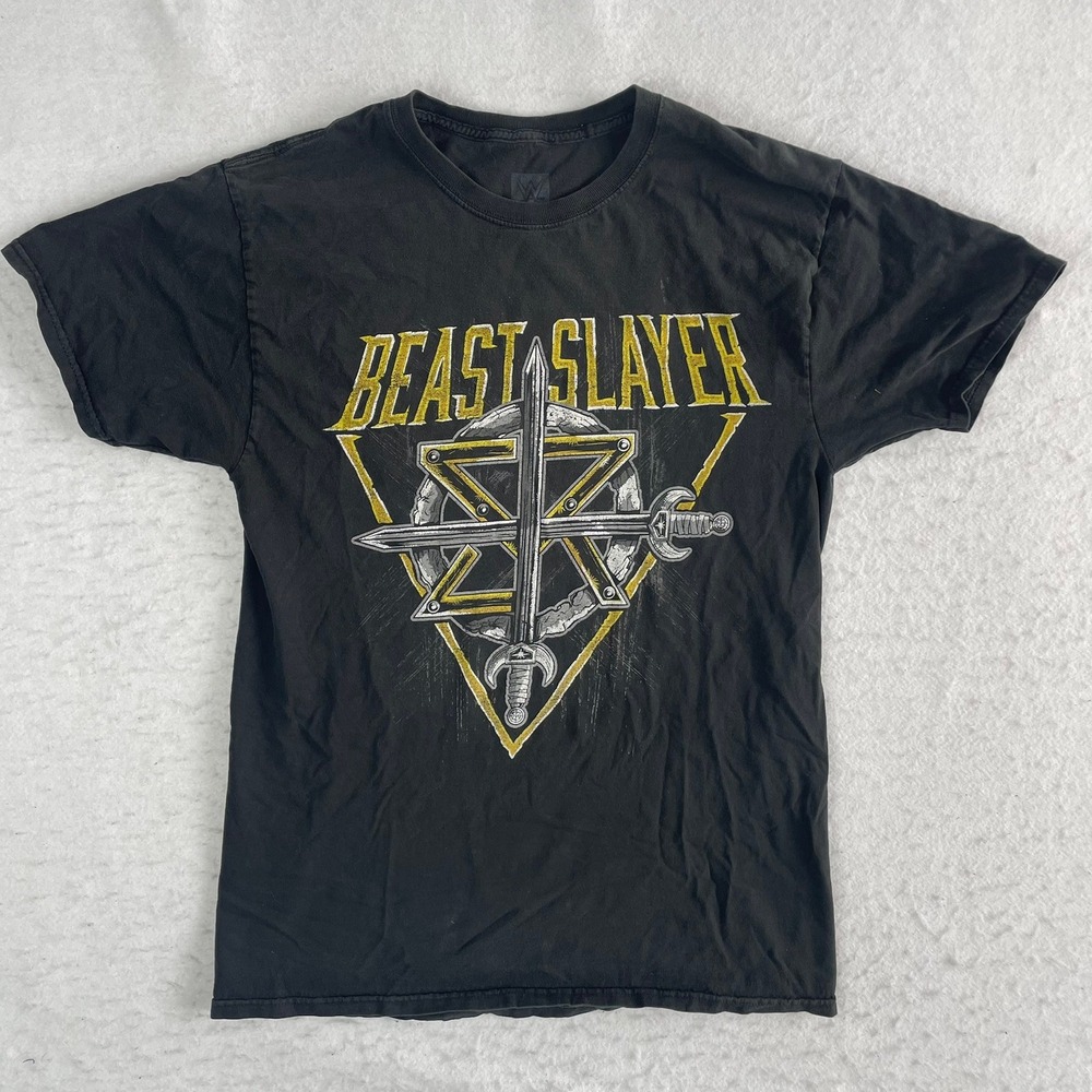 WWE Seth Rollins Beast Slayer T-Shirt Mens Large Black Wrestling Short Sleeve